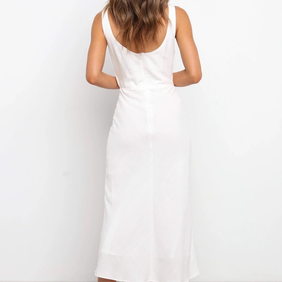 Petal & Pup White Twist Front Cutout Apollo Maxi Dress - Picture 3 of 8